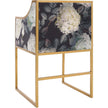TOV Furniture Atara Floral Performance Velvet Dining Chair