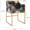 TOV Furniture Atara Floral Performance Velvet Dining Chair