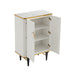 TOV Furniture Cordoba Cream Velvet Bar Cabinet