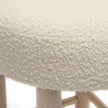 TOV Furniture Carmel Cream Performance Boucle and Solid Wood Counter Stool