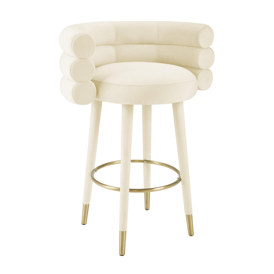 TOV Furniture Betty Performance Velvet Bar Stool