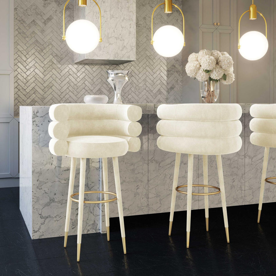 TOV Furniture Betty Performance Velvet Counter Stool