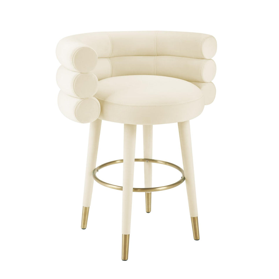 TOV Furniture Betty Performance Velvet Counter Stool