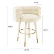 TOV Furniture Betty Performance Velvet Counter Stool