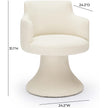 TOV Furniture Jeffree Performance Boucle Swivel Dining Chair