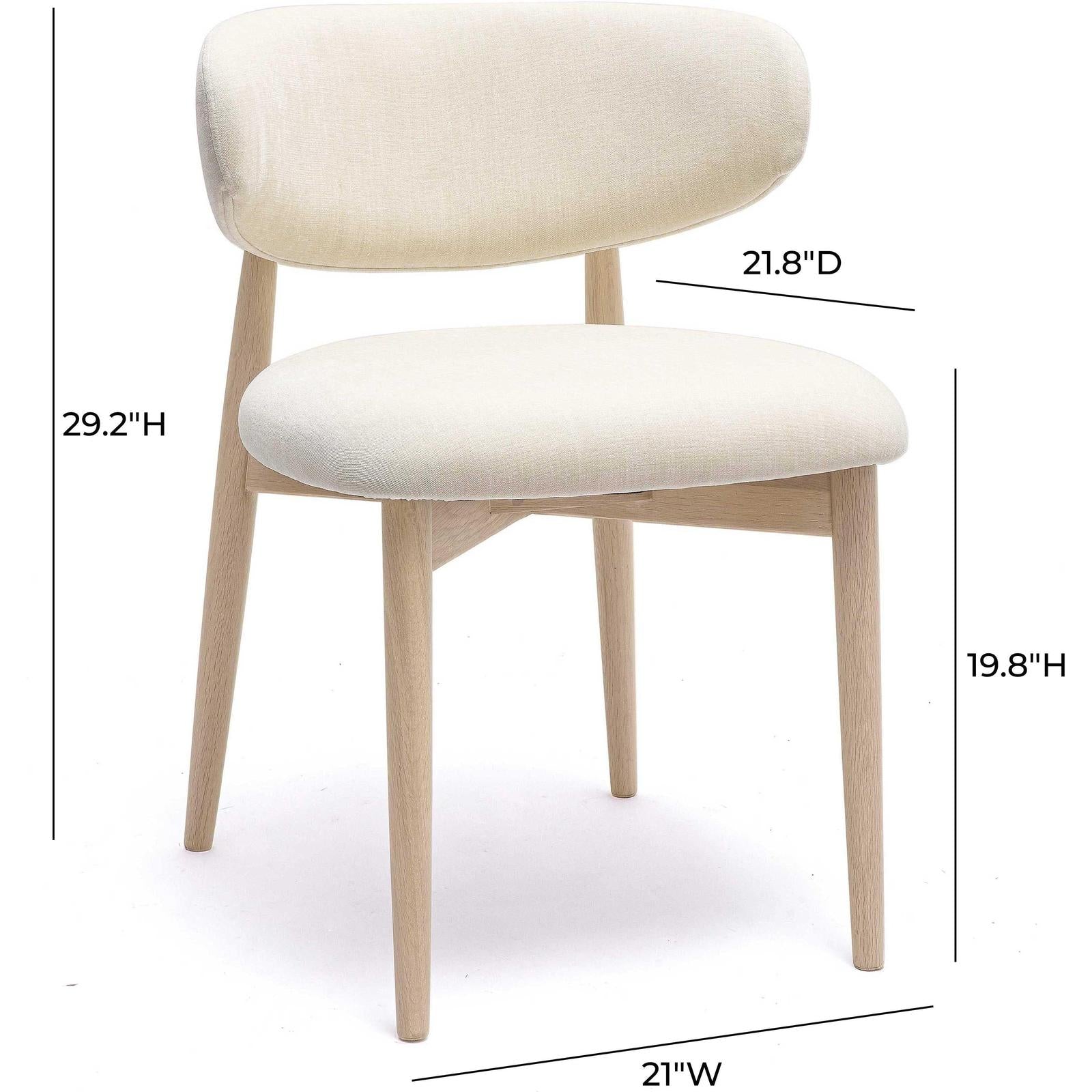 TOV Furniture Zinea Performance Textured Velvet Dining Chair
