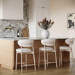 TOV Furniture Zinea Performance Textured Velvet Counter Stool