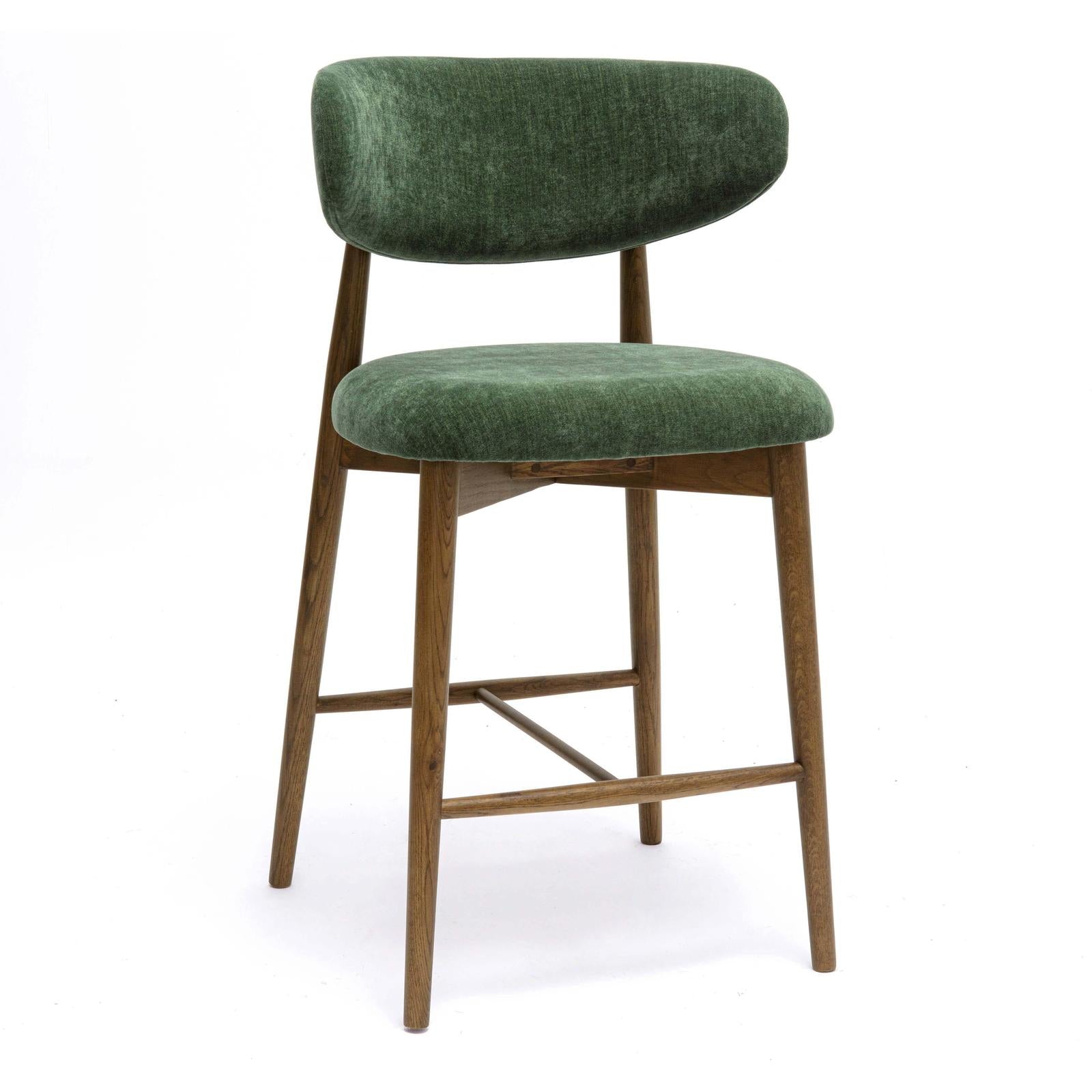 TOV Furniture Zinea Performance Textured Velvet Counter Stool