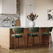 TOV Furniture Zinea Performance Textured Velvet Counter Stool