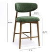 TOV Furniture Zinea Performance Textured Velvet Counter Stool