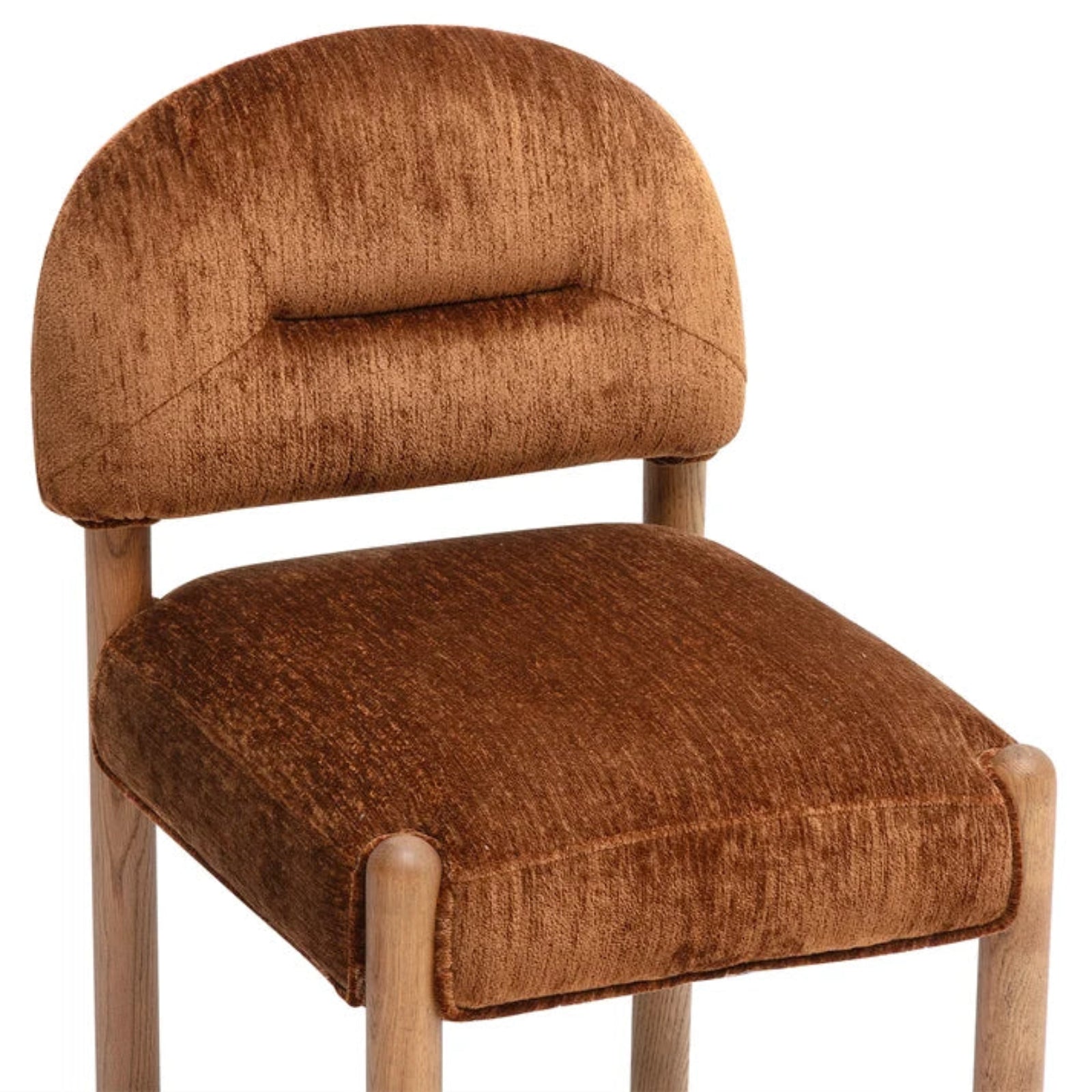 TOV Furniture Bruno Thick Performance Chenille Arched Back Dining Chair