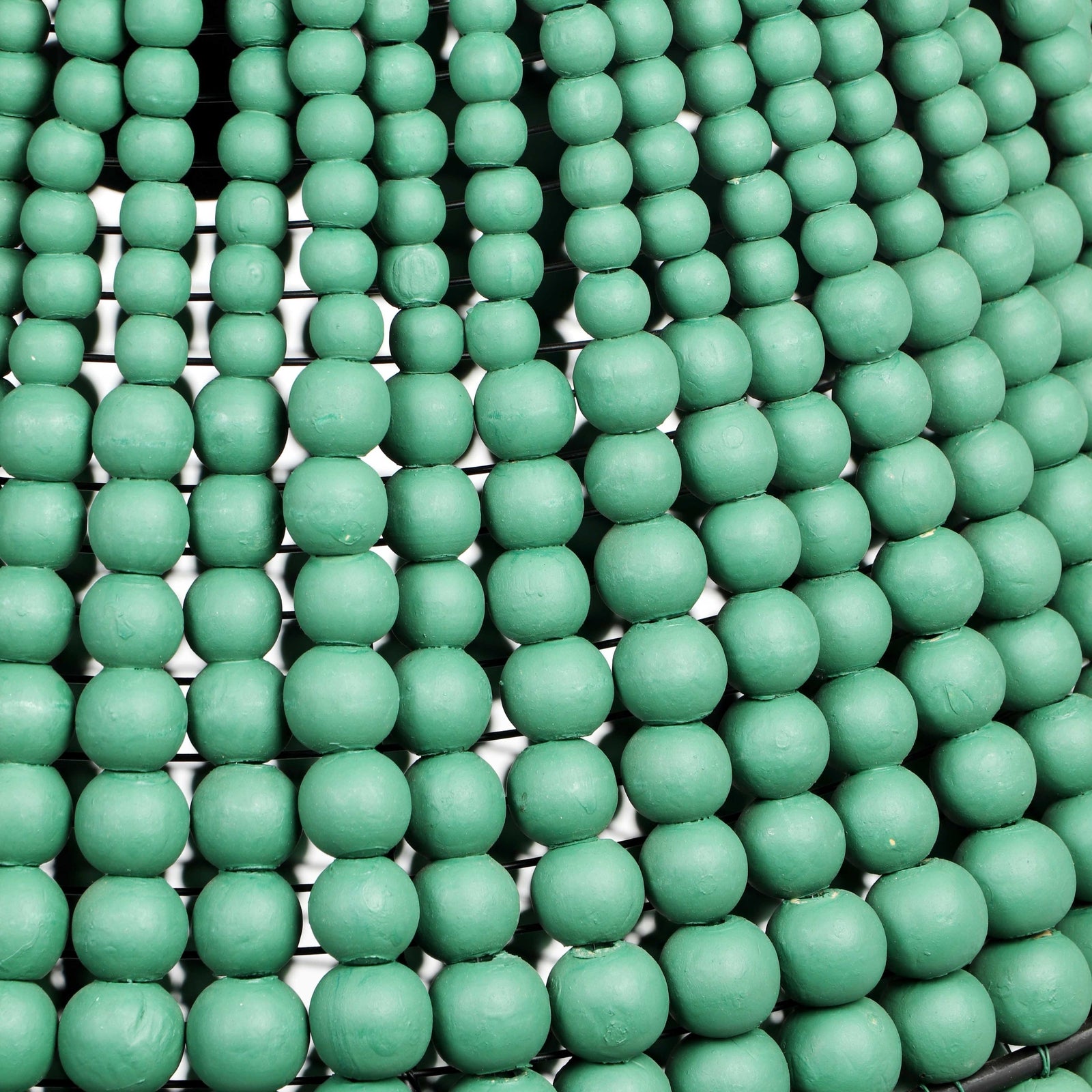 TOV Furniture Palani Green Wooden Bead Chandelier