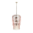 TOV Furniture Hampshire Pink Acrylic 3-Tier Chandelier