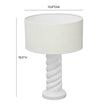 TOV Furniture Rapunzel White and Cream Table Lamp