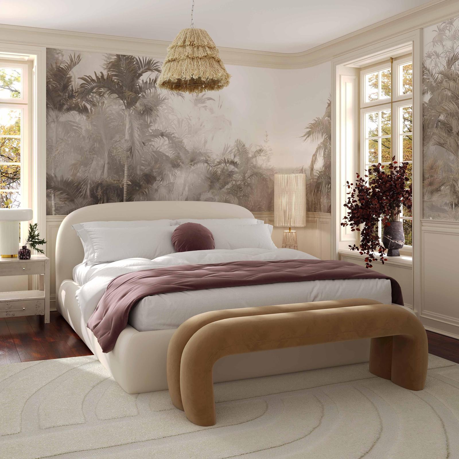 TOV Furniture Beam Cream Natural Jute Floor Lamp