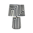 TOV Furniture Minori Black Striped Papier Mache Table Lamp