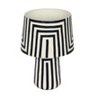 TOV Furniture Minori Black Striped Papier Mache Table Lamp