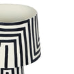TOV Furniture Minori Black Striped Papier Mache Table Lamp