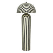 TOV Furniture Maiori Black Striped Papier Mache Floor Lamp