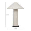TOV Furniture Faith White Boucle Table Lamp