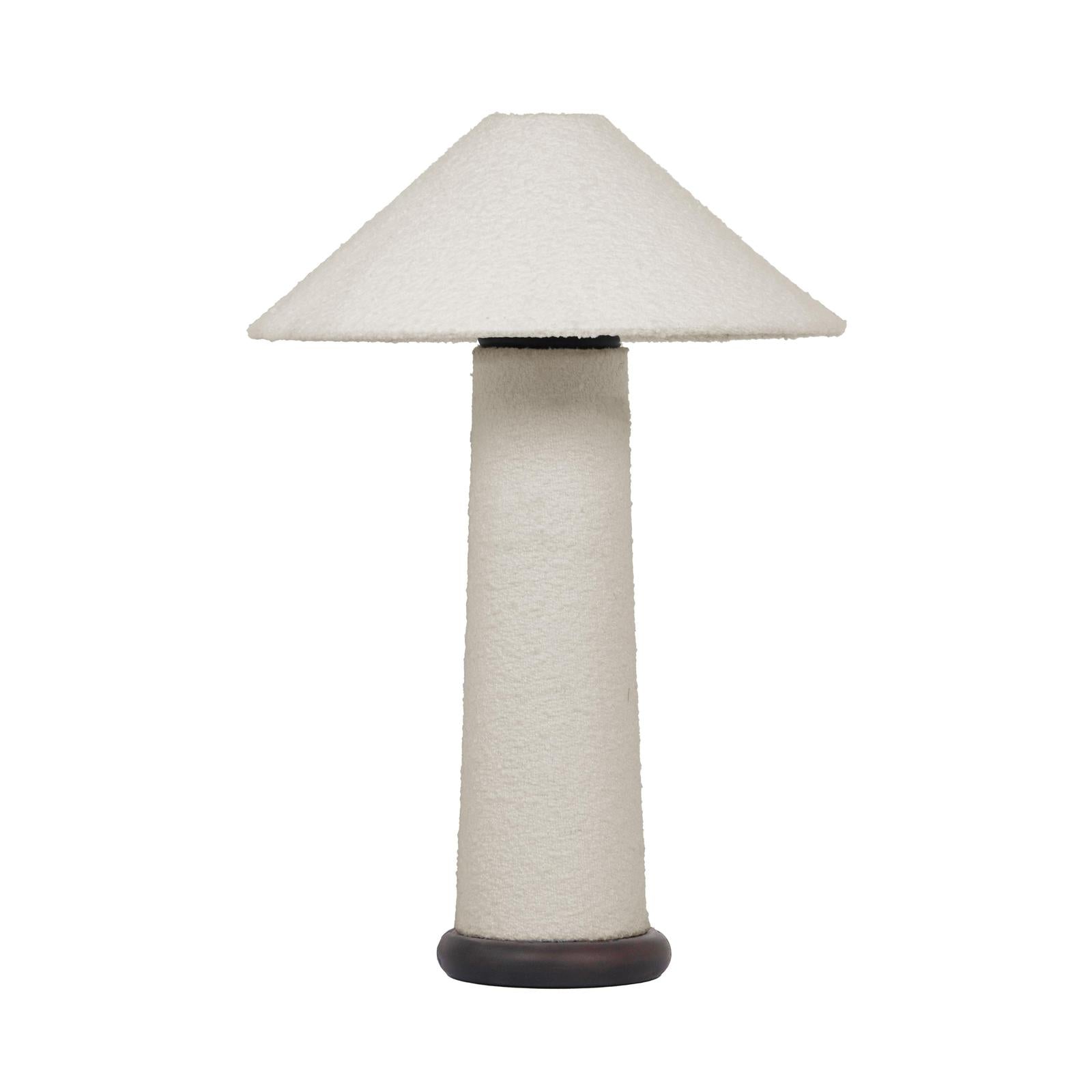 TOV Furniture Faith White Boucle Table Lamp