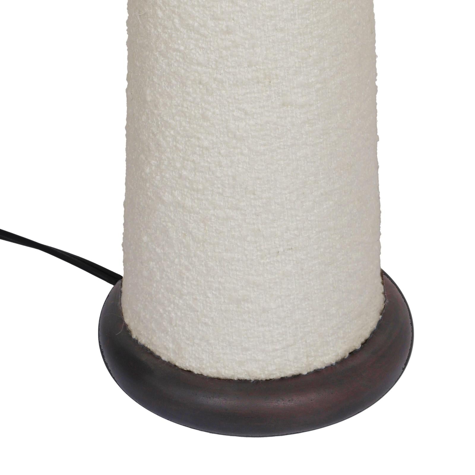 TOV Furniture Faith White Boucle Table Lamp