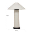 TOV Furniture Faith White Boucle Table Lamp