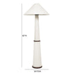TOV Furniture Faith White Boucle Floor Lamp