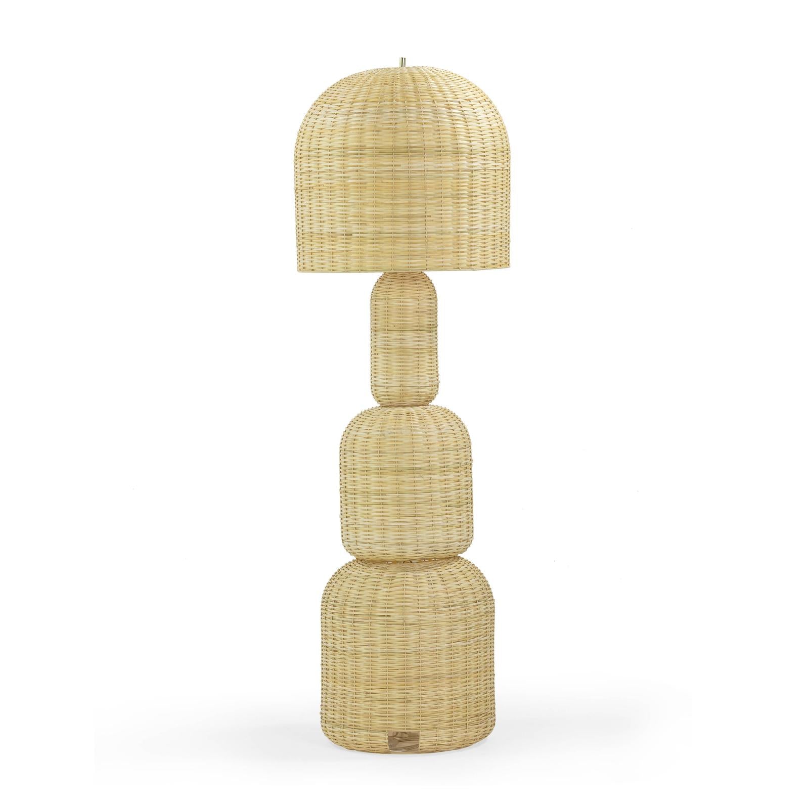 TOV Furniture Kootu Natural Rattan Floor Lamp