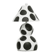 TOV Furniture Lerici Black and White Papier Mache Table Lamp