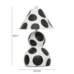 TOV Furniture Lerici Black and White Papier Mache Table Lamp
