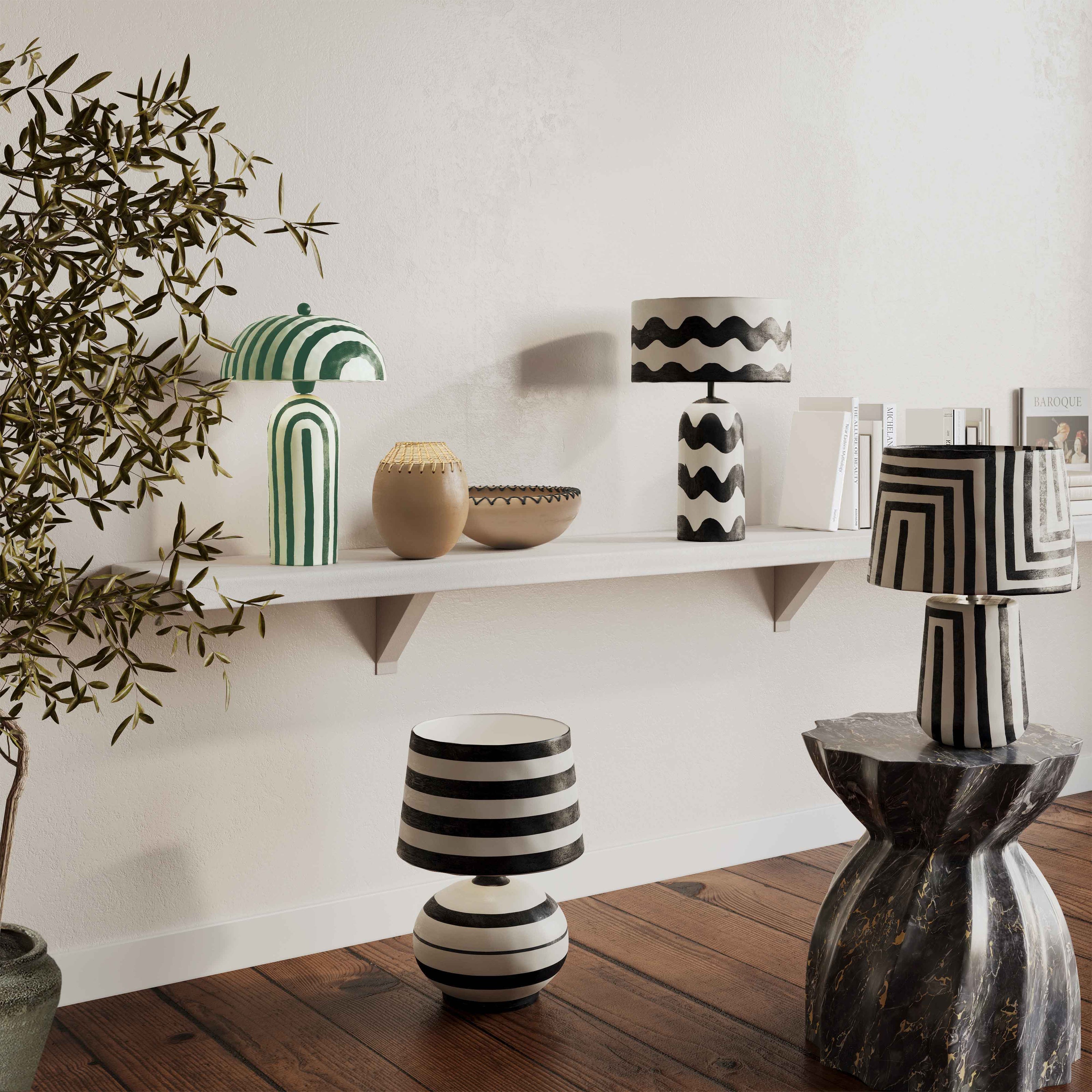 TOV Furniture Maiori Papier Mache Table Lamp