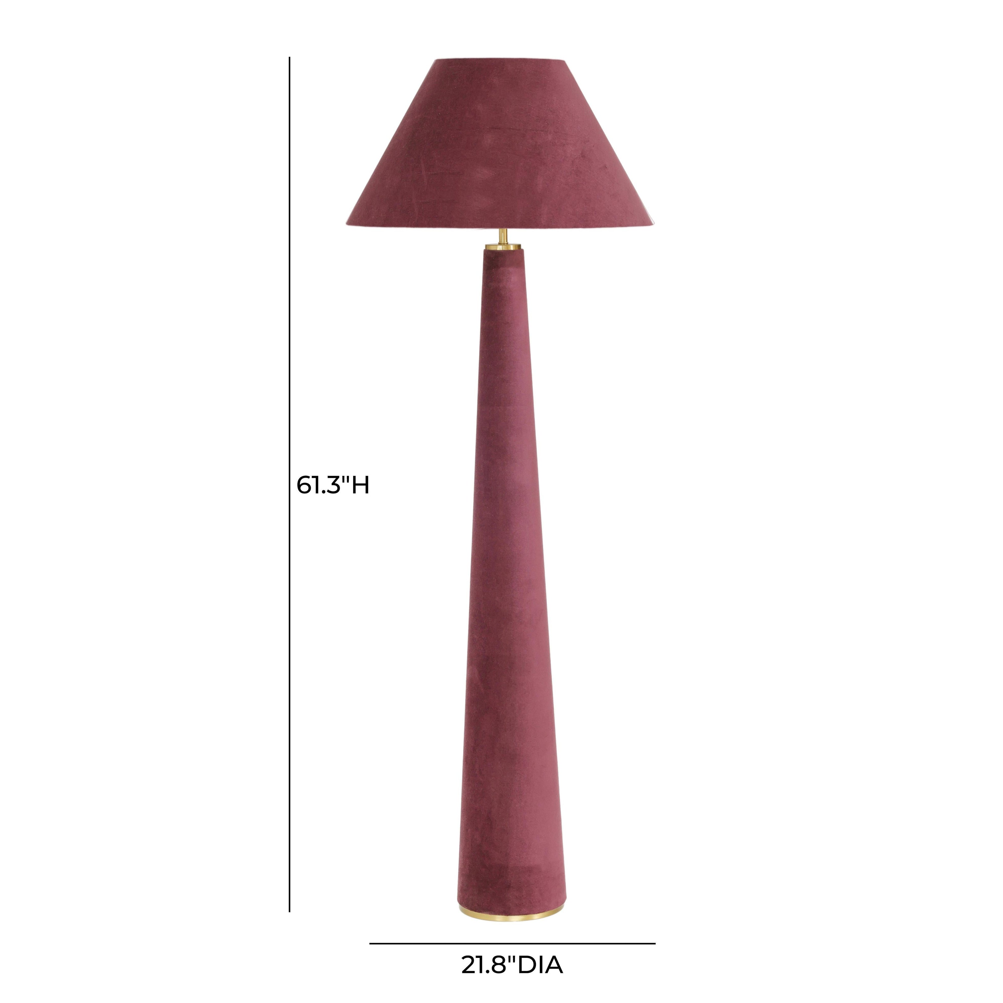 TOV Furniture Graham Velvet Floor Lamp