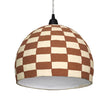 TOV Furniture Taurus White and Terracotta Cotton Mache Pendant Lamp