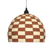 TOV Furniture Taurus White and Terracotta Cotton Mache Pendant Lamp