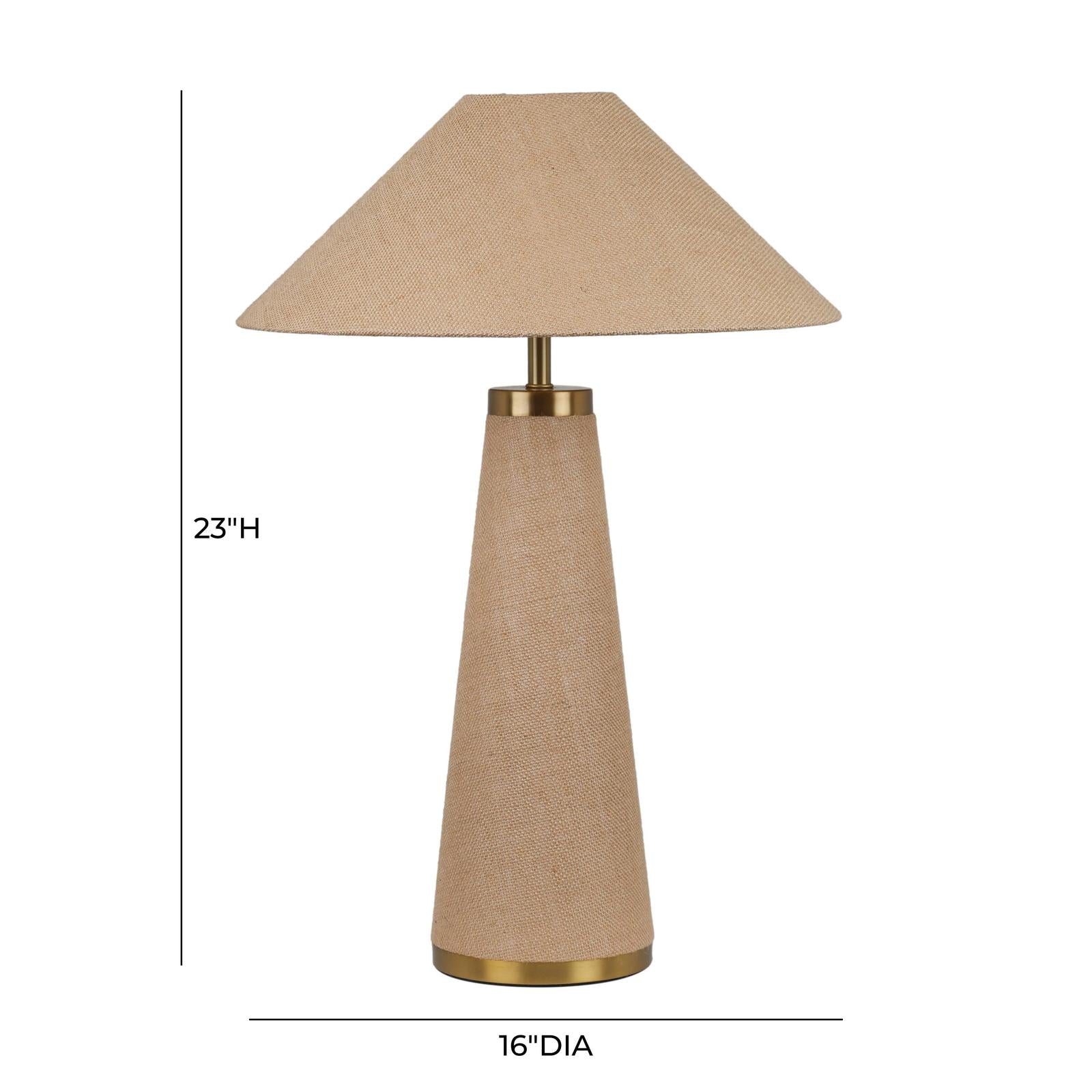 TOV Furniture Graham Natural Jute Table Lamp