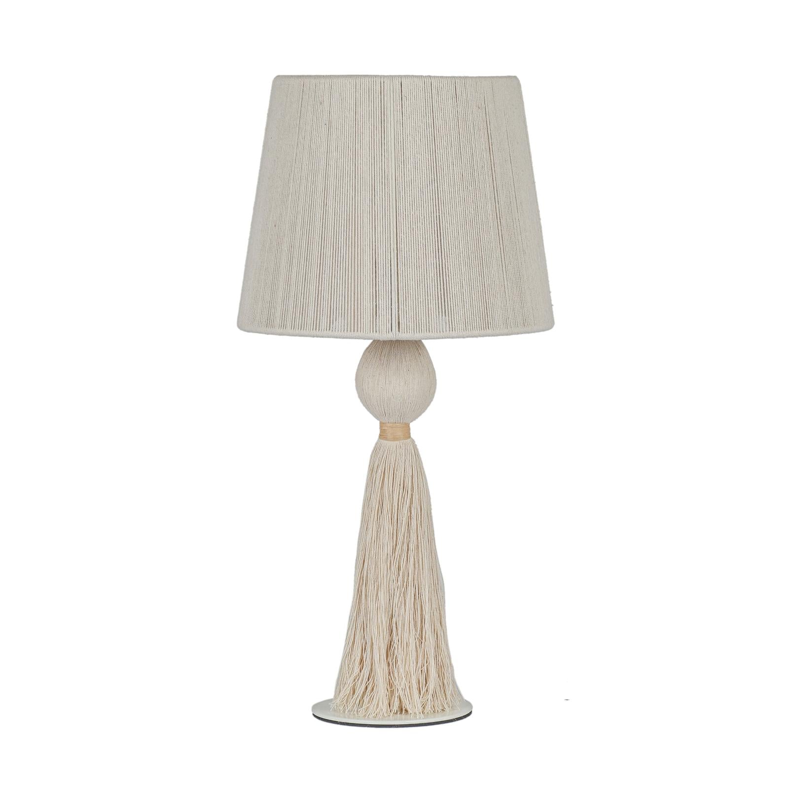 TOV Furniture Samba White Cotton Table Lamp