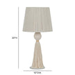 TOV Furniture Samba White Cotton Table Lamp