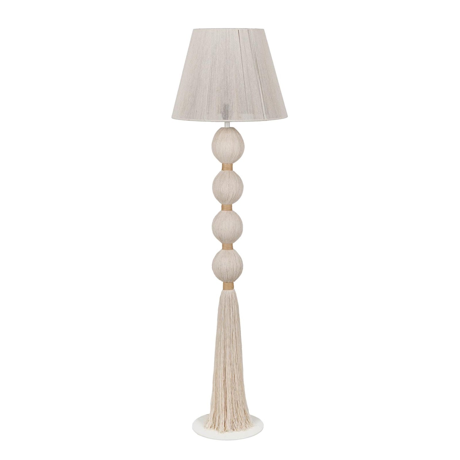 TOV Furniture Samba White Cotton Floor Lamp
