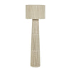 TOV Furniture Tapered Natural Chenille Fiber Floor Lamp