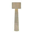 TOV Furniture Tapered Natural Chenille Fiber Floor Lamp