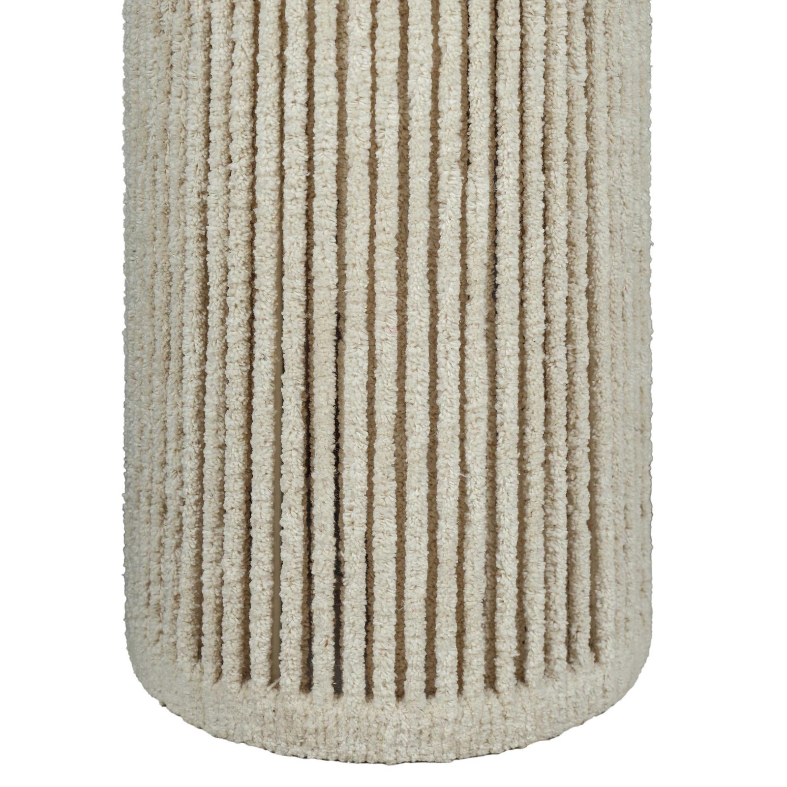 TOV Furniture Tapered Natural Chenille Fiber Floor Lamp