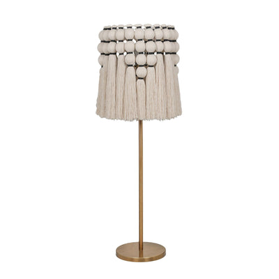 TOV Furniture Tutu Cream Cotton Tasseled Floor Lamp