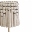 TOV Furniture Tutu Cream Cotton Tasseled Floor Lamp