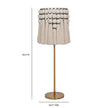 TOV Furniture Tutu Cream Cotton Tasseled Floor Lamp