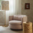 TOV Furniture Tutu Cream Cotton Tasseled Floor Lamp