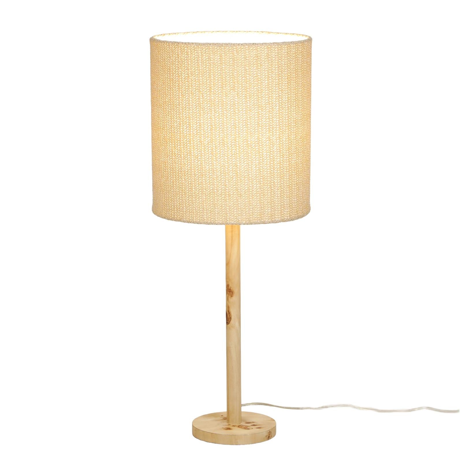 TOV Furniture Lamia Natural Burl and Raffia Contract-Grade Table Lamp