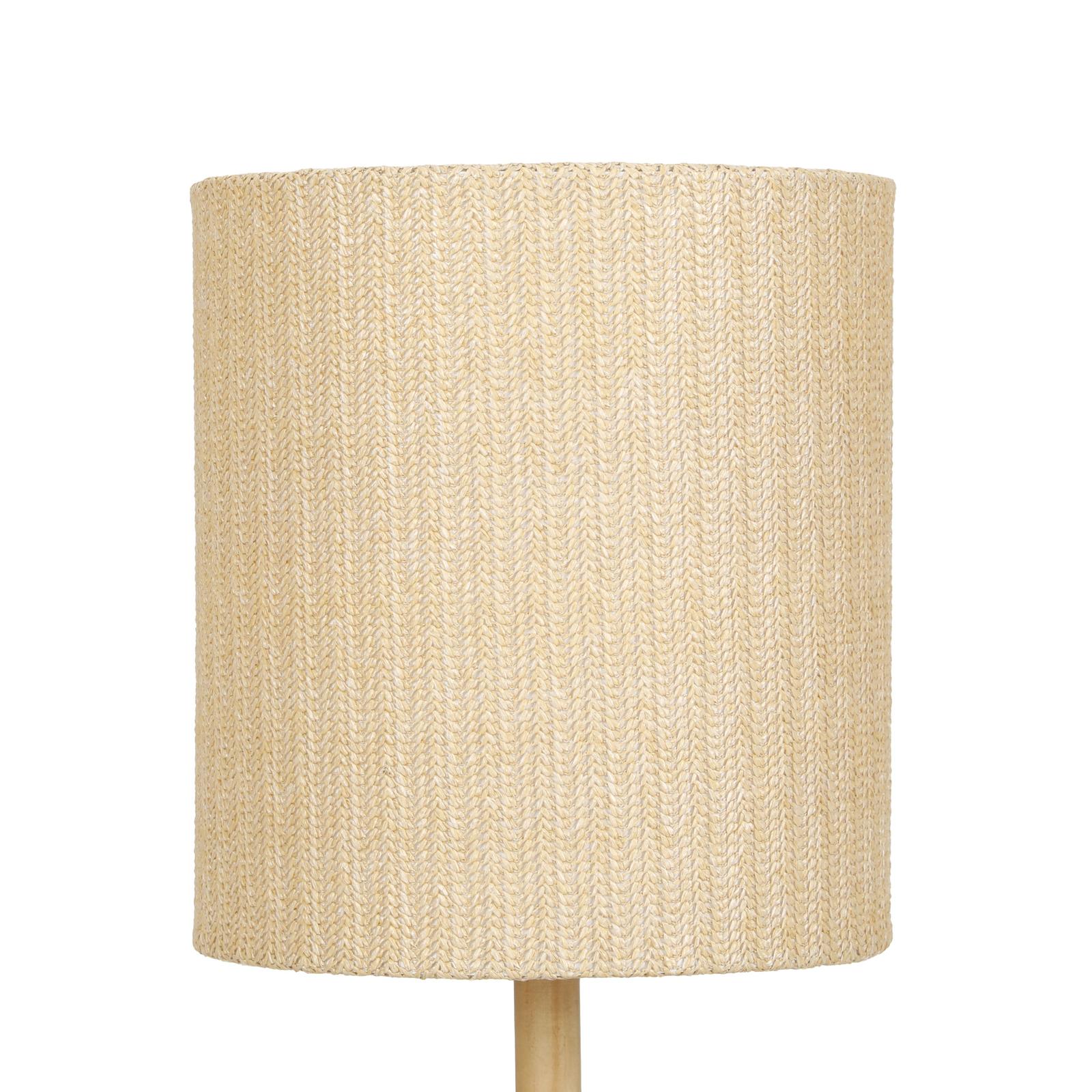 TOV Furniture Lamia Natural Burl and Raffia Contract-Grade Table Lamp