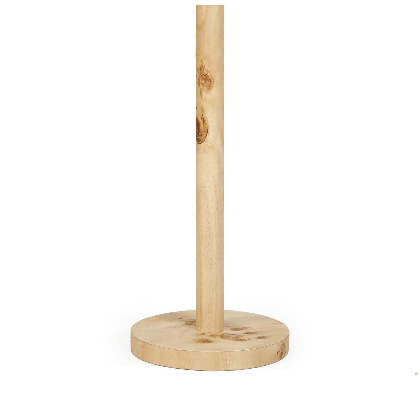 TOV Furniture Lamia Natural Burl and Raffia Contract-Grade Table Lamp