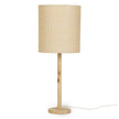 TOV Furniture Lamia Natural Burl and Raffia Contract-Grade Table Lamp